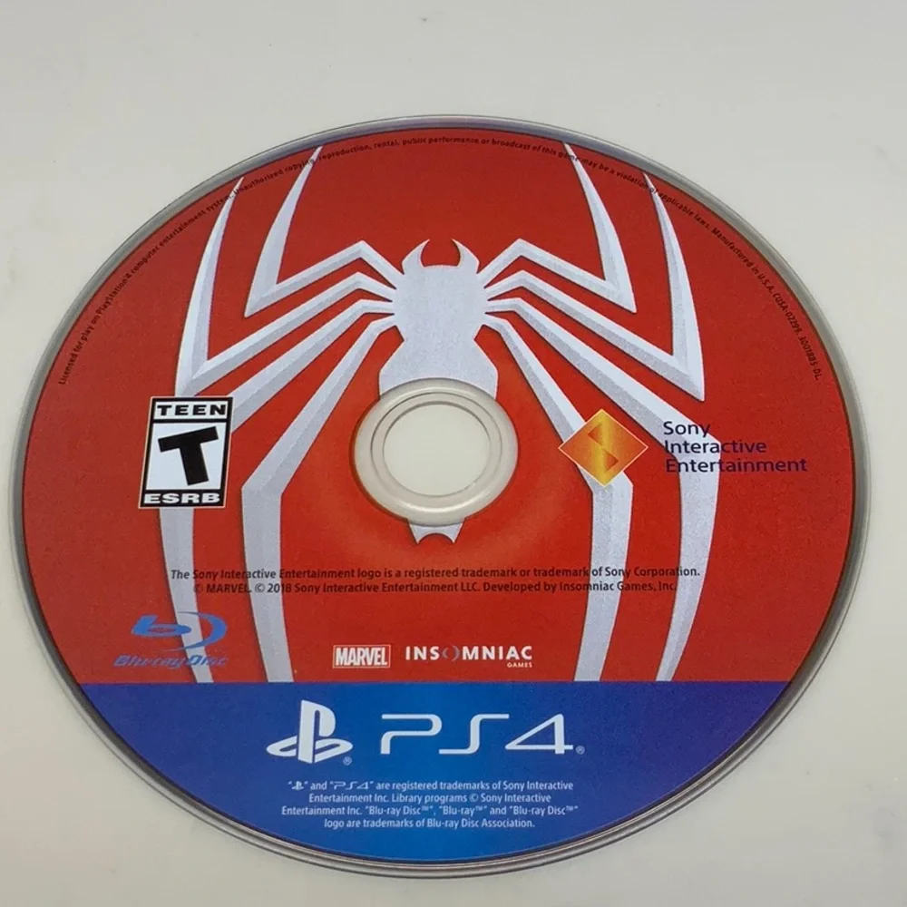 Marvel Spider-Man PS4 Game Sony PlayStation Like New